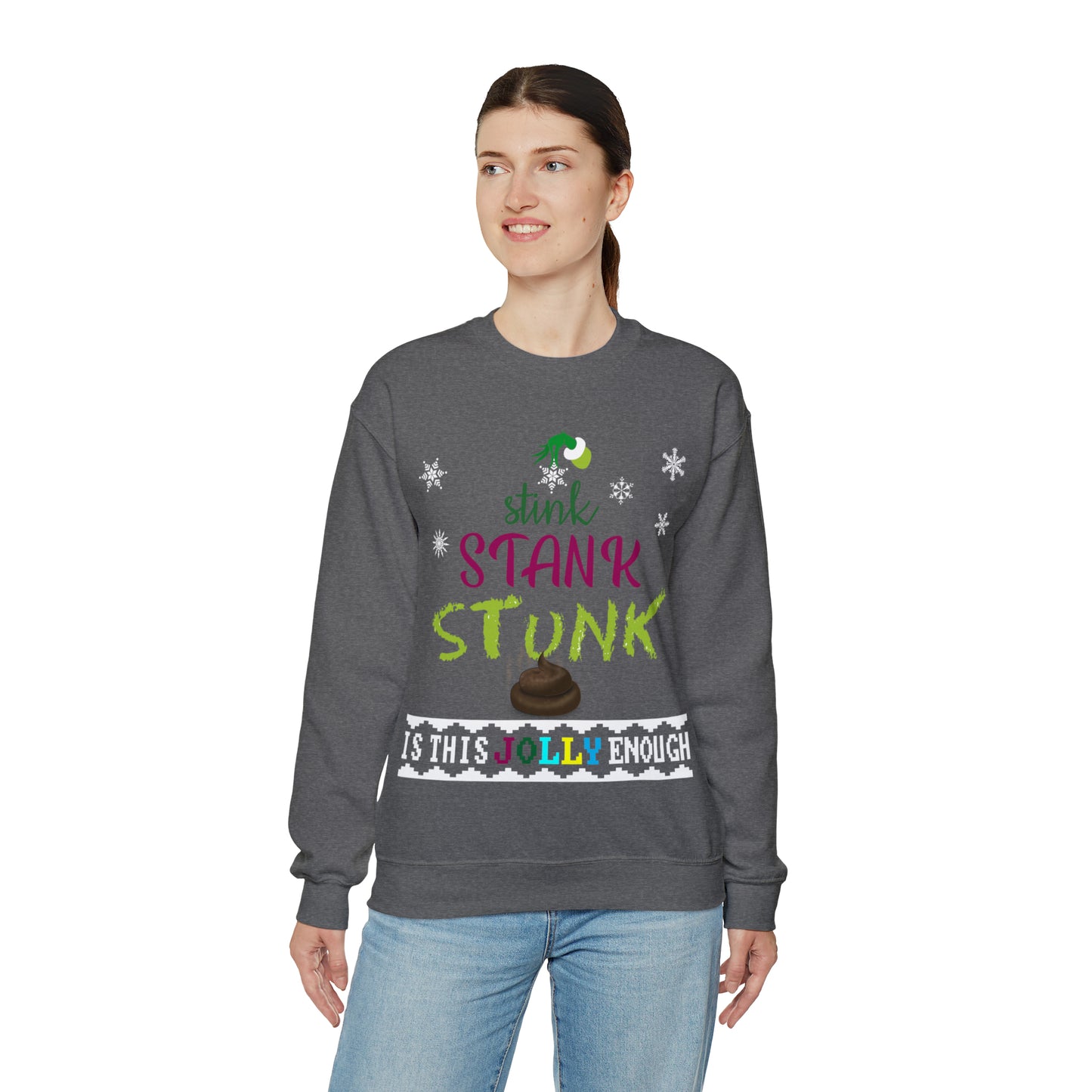 Funny Ugly Christmas Sweater Grumpy Christmas Tree Unisex