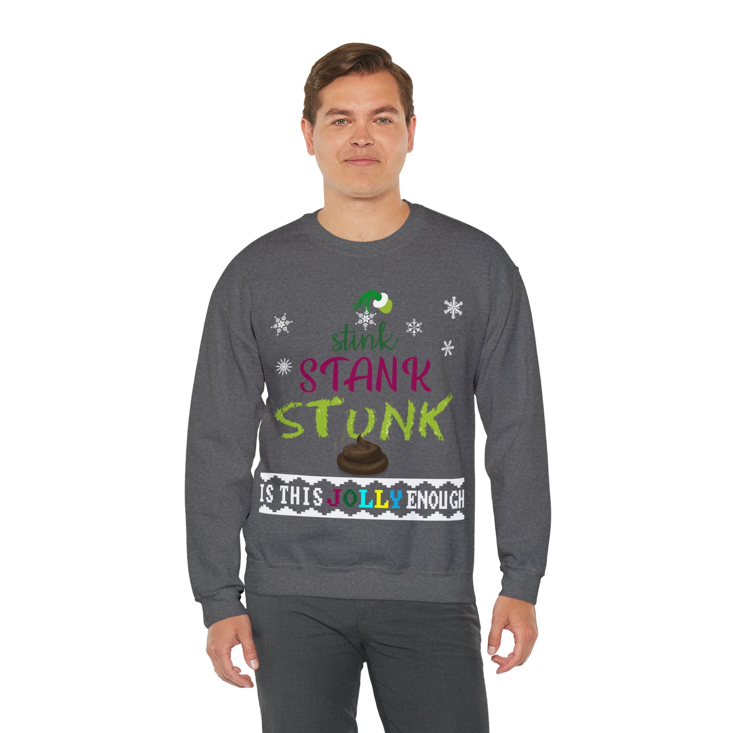 Funny Ugly Christmas Sweater Grumpy Christmas Tree Unisex