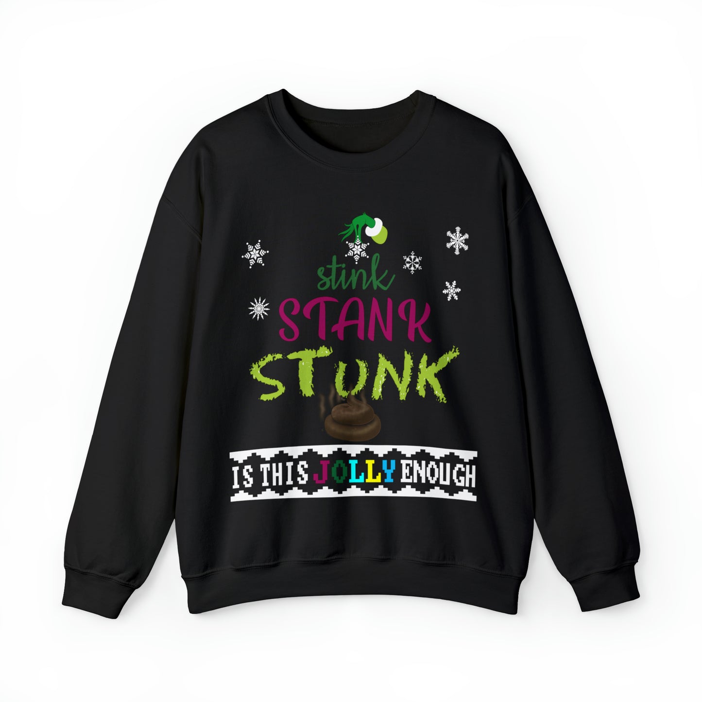 Funny Ugly Christmas Sweater Stink Stank Stunk Christmas Tree Unisex