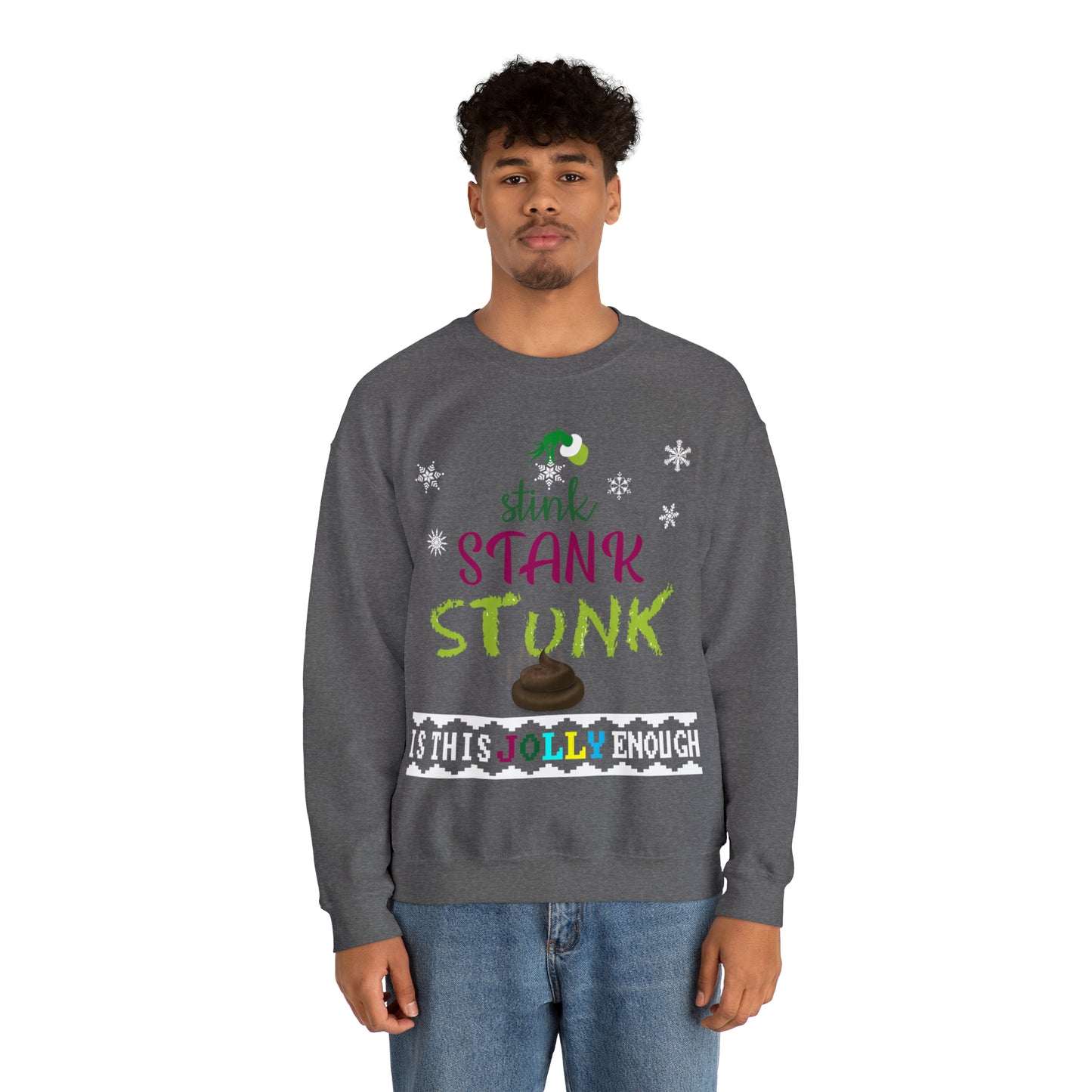 Funny Ugly Christmas Sweater Grumpy Christmas Tree Unisex