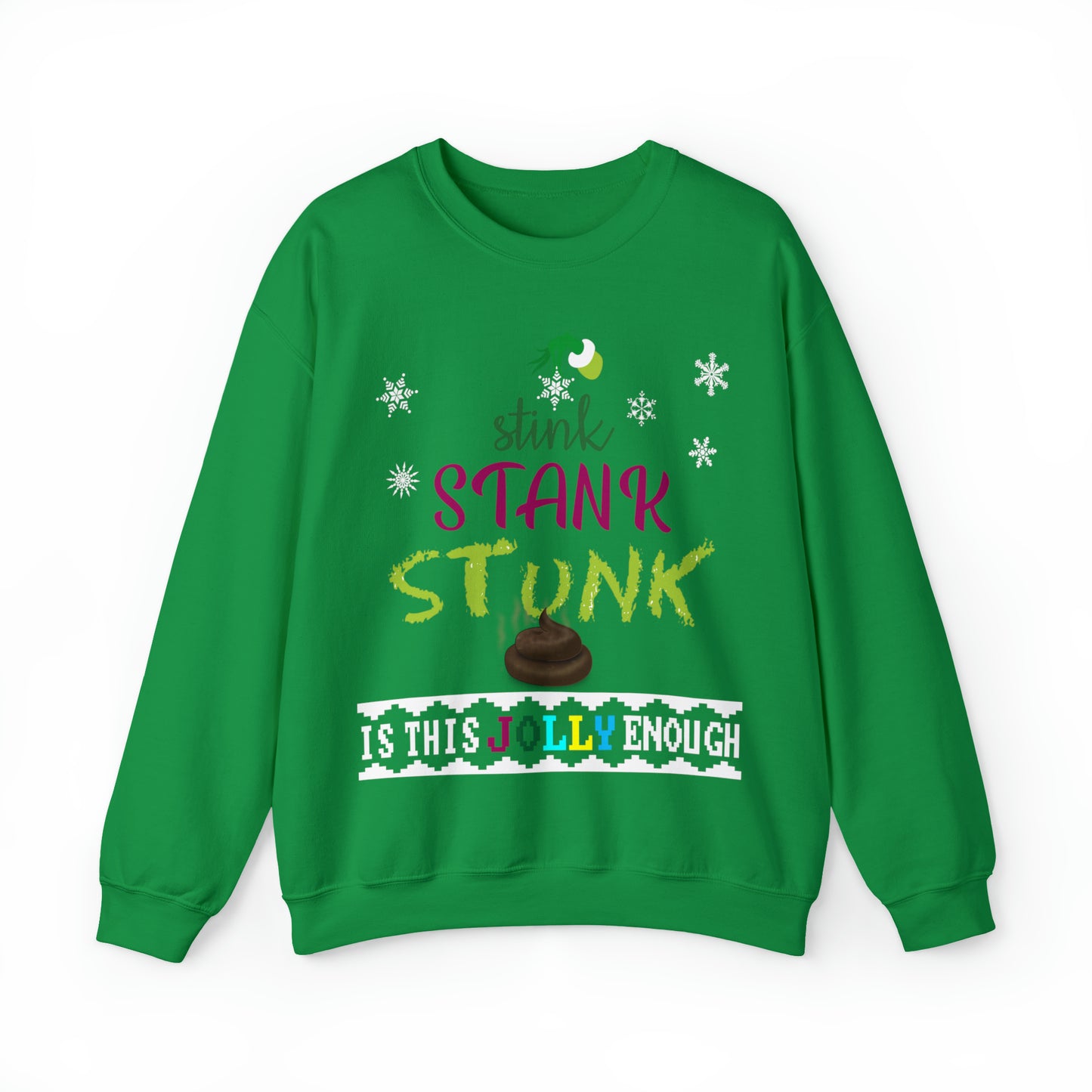 Funny Ugly Christmas Sweater Stink Stank Stunk Christmas Tree Unisex