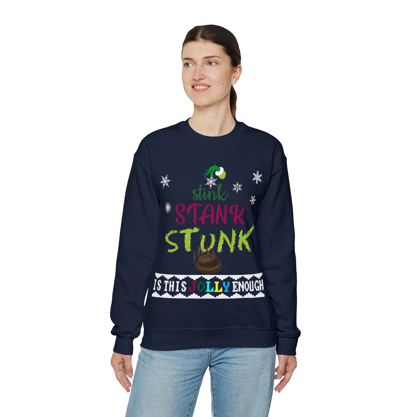 Funny Ugly Christmas Sweater Grumpy Christmas Tree Unisex