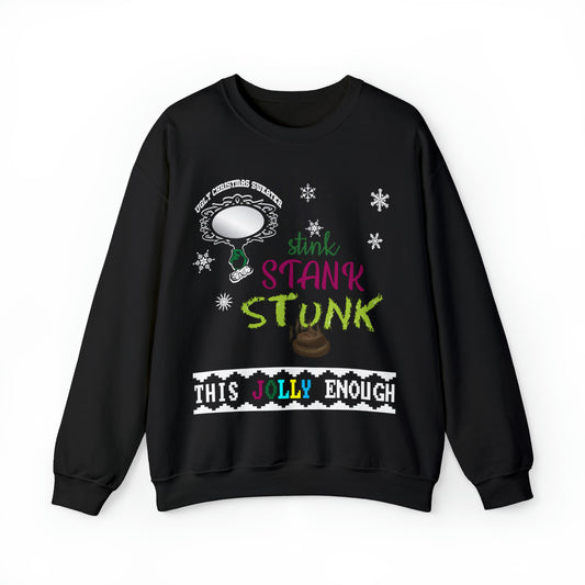 Funny Ugly Christmas Sweater Stink Stank Stunk Unisex