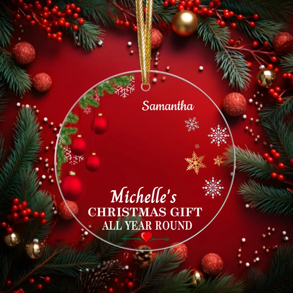 Christmas Ornament Personalized Year Round Gift