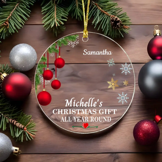 Christmas Ornament Personalized Year Round Gift