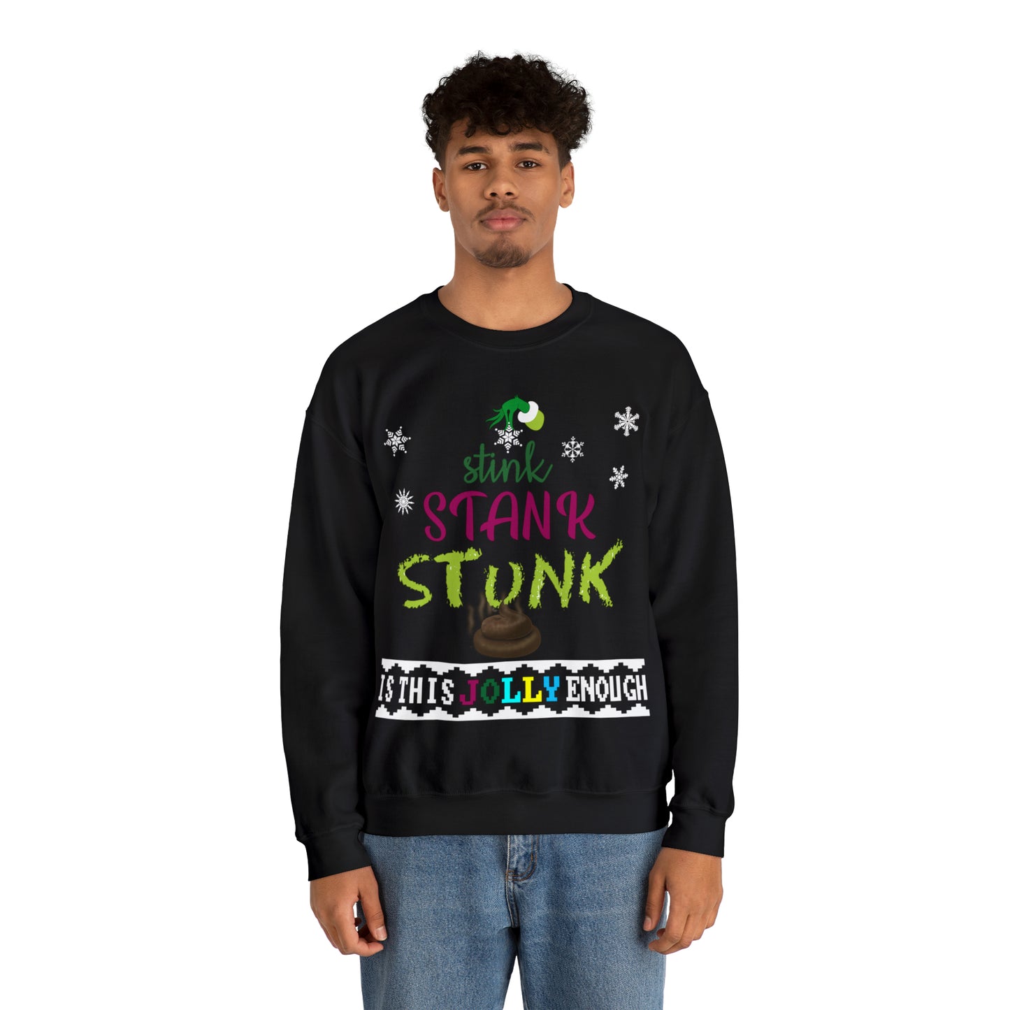 Funny Ugly Christmas Sweater Grumpy Christmas Tree Unisex