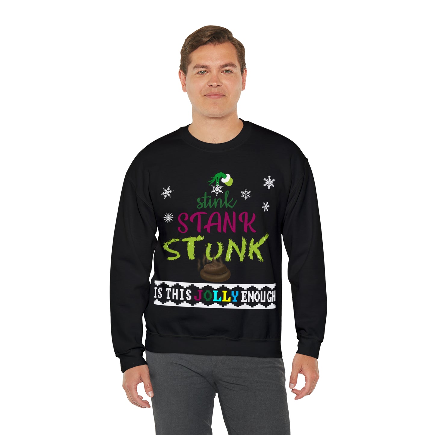 Funny Ugly Christmas Sweater Grumpy Christmas Tree Unisex