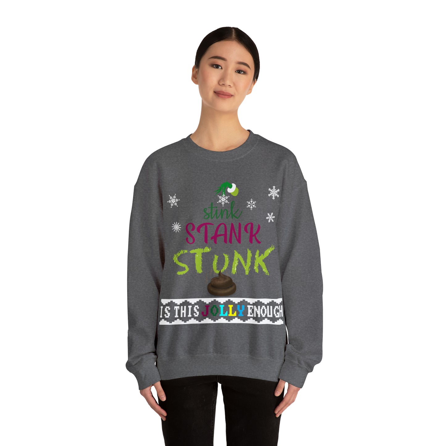 Funny Ugly Christmas Sweater Grumpy Christmas Tree Unisex