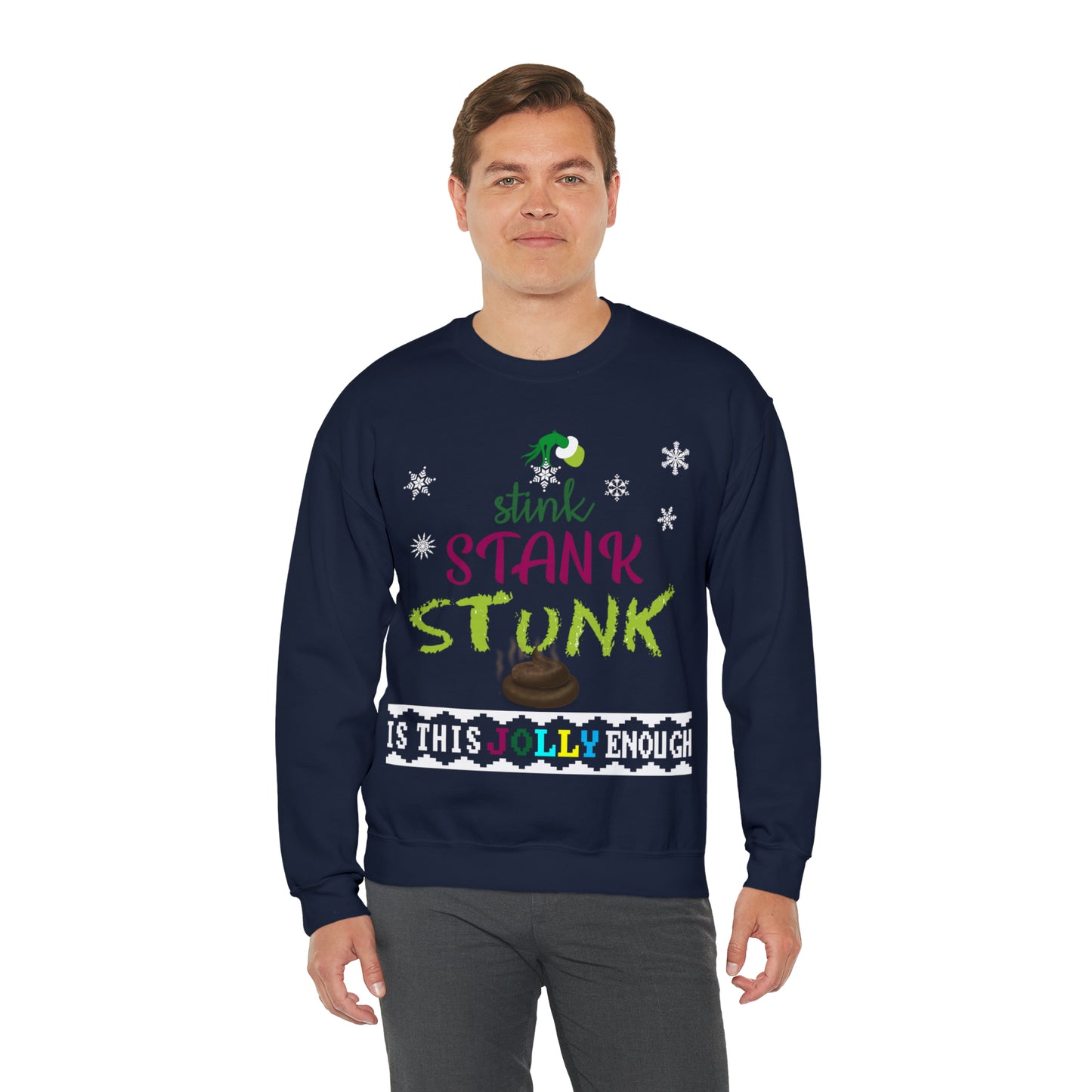 Funny Ugly Christmas Sweater Grumpy Christmas Tree Unisex