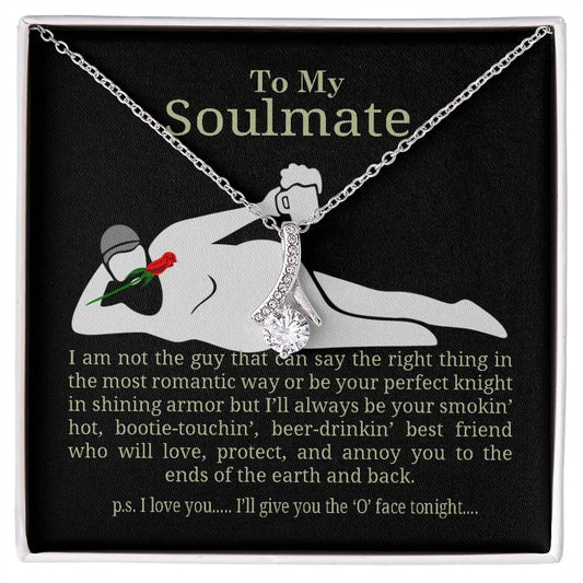 To My Soulmate Funny Valentine Message I Love You Alluring Love Necklace