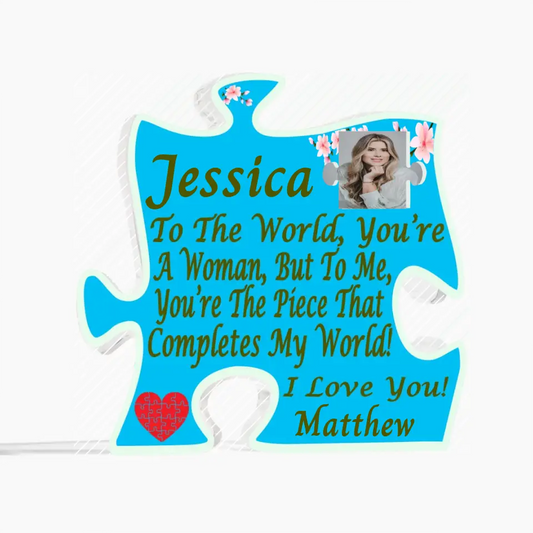 GIFT FOR LOVED ONE PERSONALIZED ACRYLIC PUZZLE